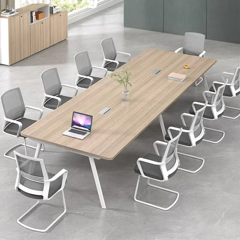 for Conference Table Long Office Desk and Chair Set Simple Modern Small Negotiation Office Furniture Training Table