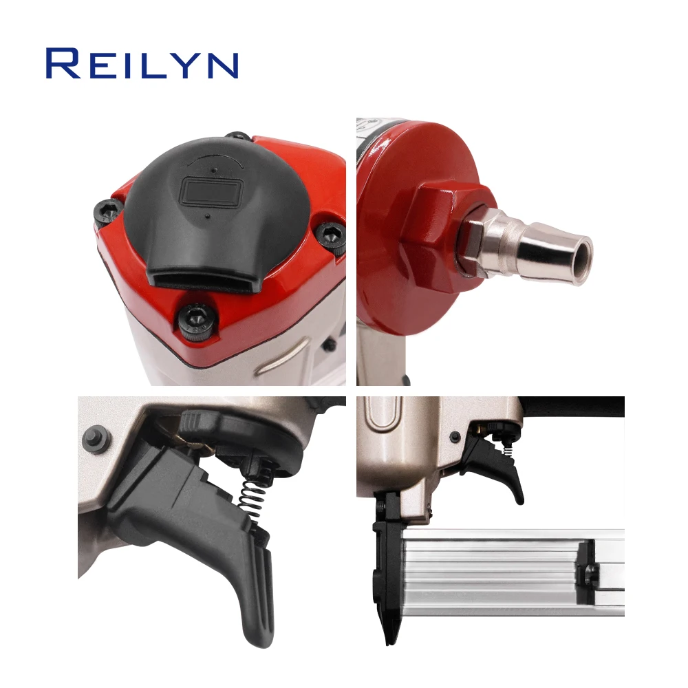 Reilyn F30 Pneumatic Stapler Nail 18ga 30mm Decorative Furniture Construction Upholstery For Woodworking Air Brad Nailer Tools