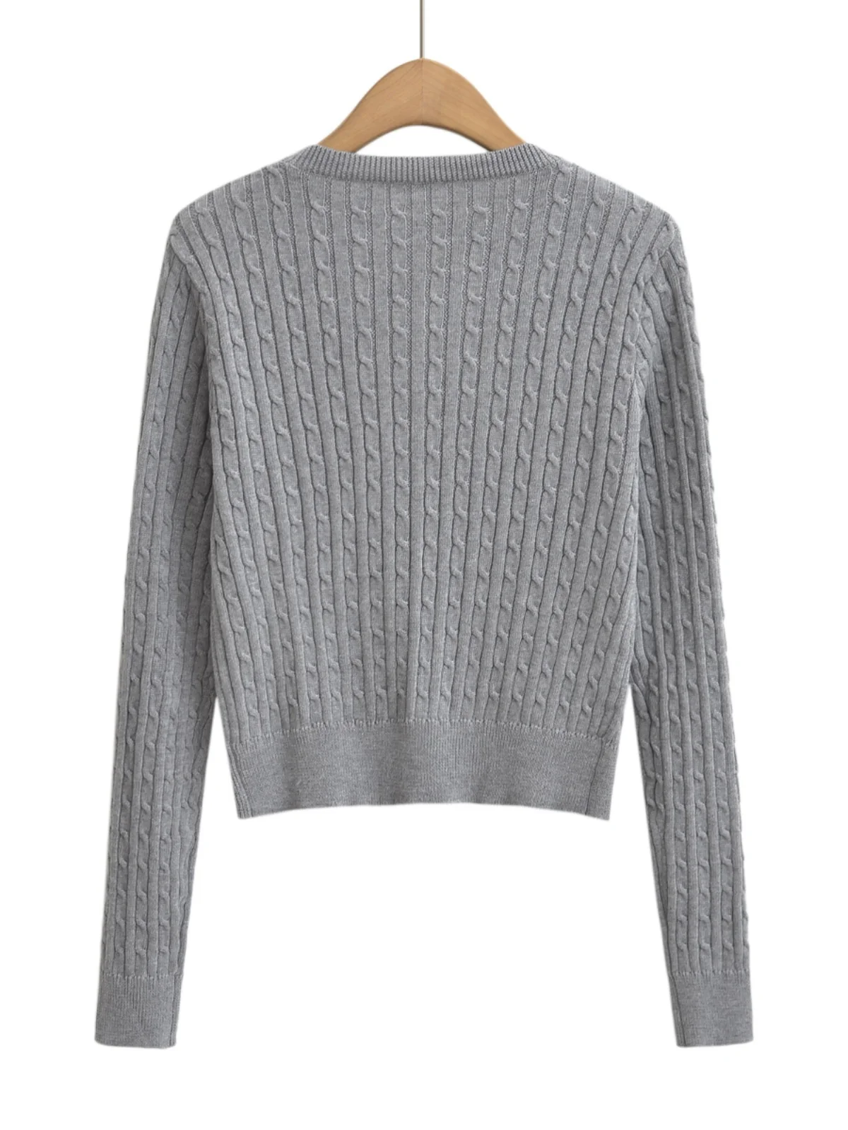 

American Retro Women's Knitted Cardigan ort Sve round Ne Long Sve Street Sle Spring Autumn Faionable Top