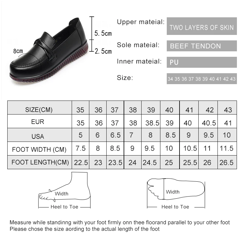 AIYUQI Female Flats Shoes Genuine Leather 2024 Spring New Round Head Women\'s Casual Shoes Large Size 41 42 Women\'s Mom Shoes