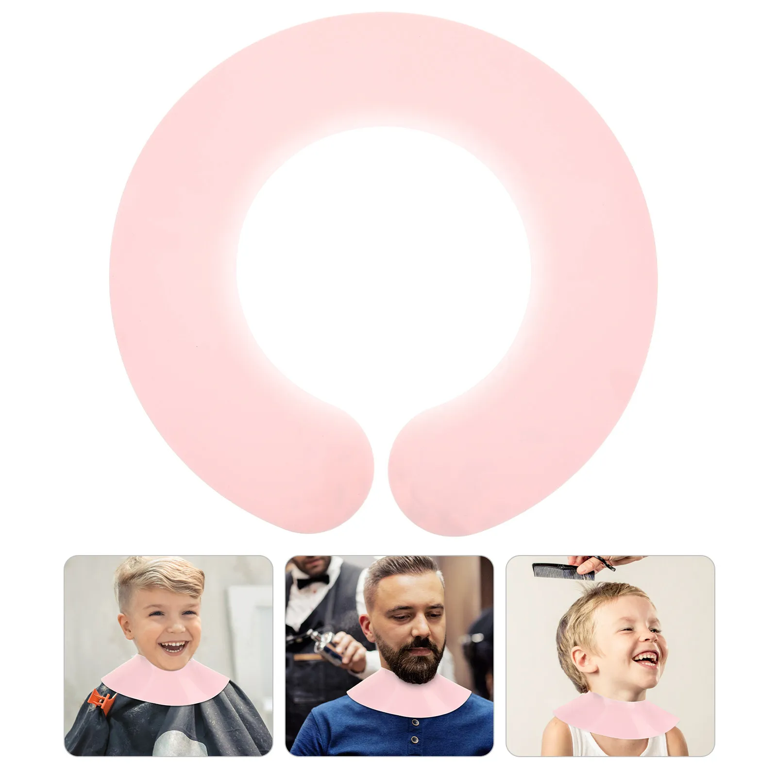 

Hair Cutting Collar Silicone Neck Wrap Smooth Skin Friendly Hair Dye Cape Barber Neck Strip Haircut Cape Salon Apron