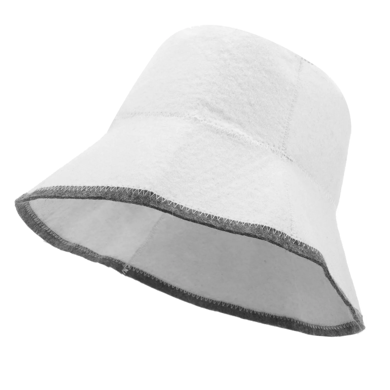 Sauna Wool Hat Breathable Lightweight Stable Wool Sauna Room Hat Portable Spa Bath Accessories Comfortable Reusable