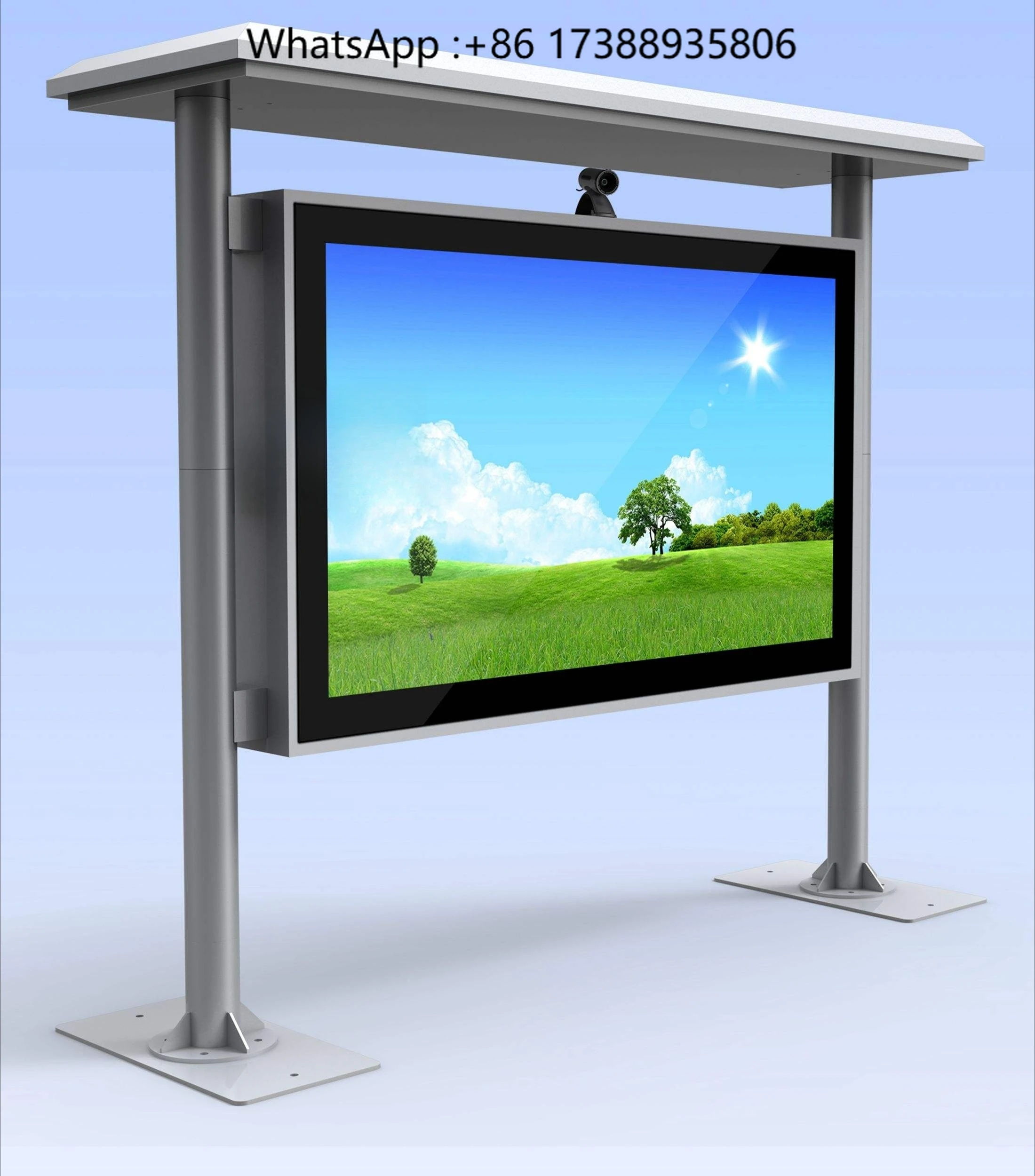 High-Brightness Waterproof Outdoor Advertising Machine Touch Screen Rainproof Digital Stop Sign LCD Display for Outdoor Use
