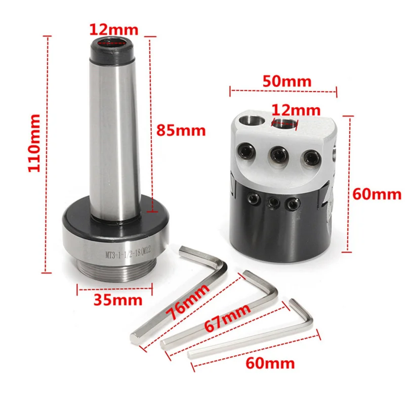 F1Boring head F1-12 2Inch Boring Head andMT3-M12Boring cutter handle