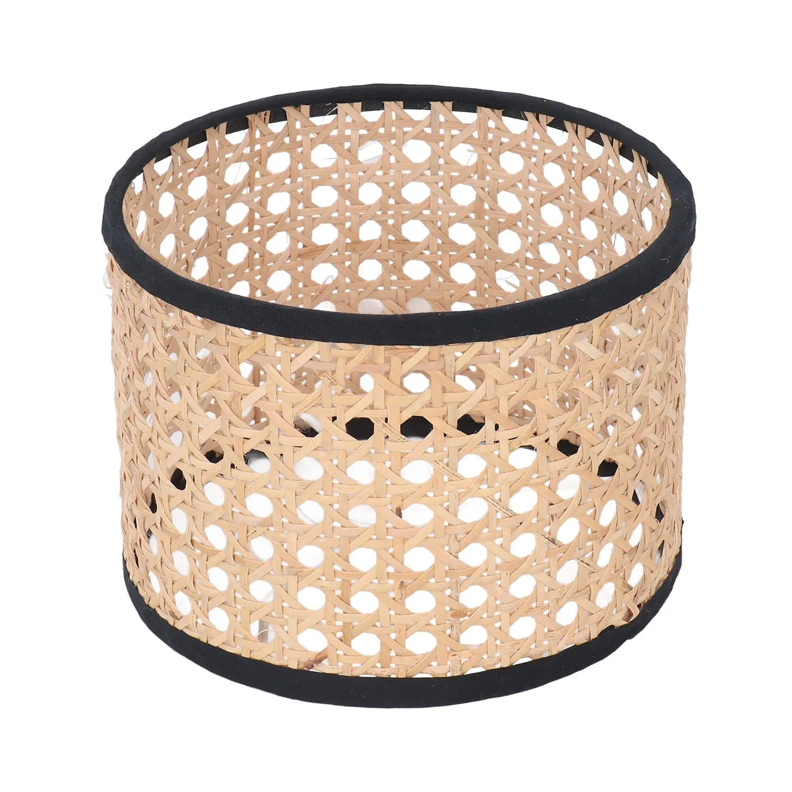 

Hexagon Rattan Lampshade - Lightweight Woven Replacement for chandelier - Universal Fit Decorative Lighting