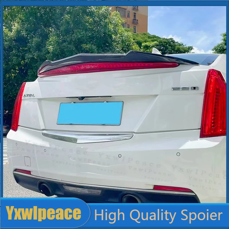 

For Cadillac ATS 2015 2016 2017 2018 2019 High Quality ABS Plastic Primer Color Rear Trunk Lip Spoiler Wing Body Kit Accessories