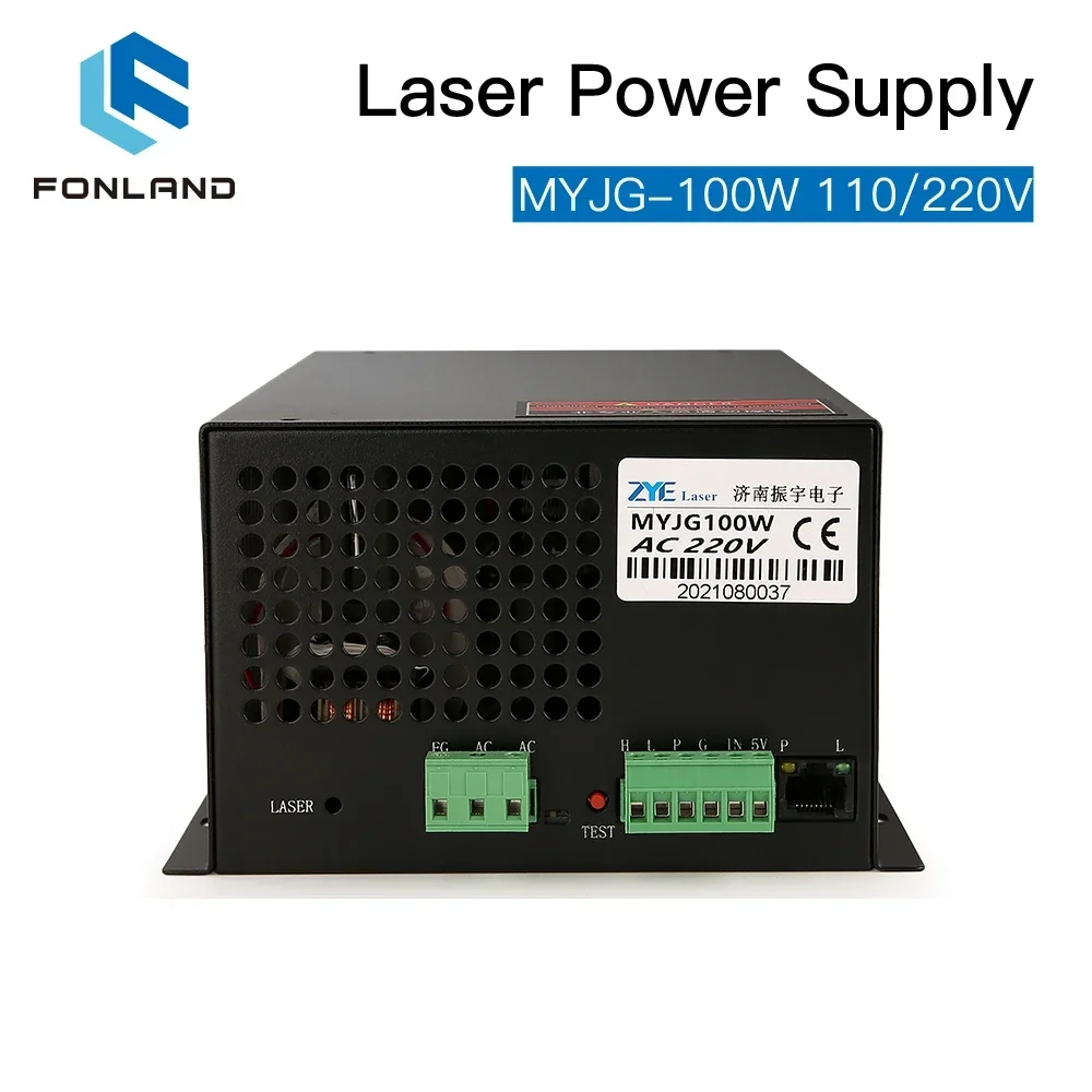 Imagem -03 - Fonland-substituição de Alimentação a Laser para Tubo Laser Co2 Máquina de Corte M100w Reci w2 t2 80100w