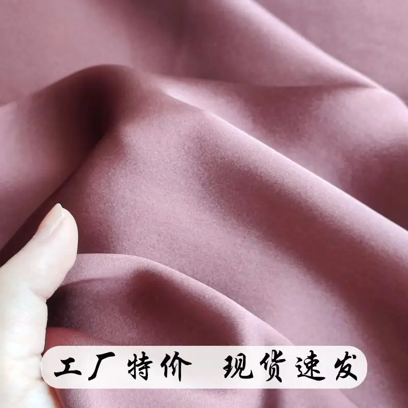 16mm silk Plain crepe satin fabric( 140cm width) lining cloth 68g/㎡