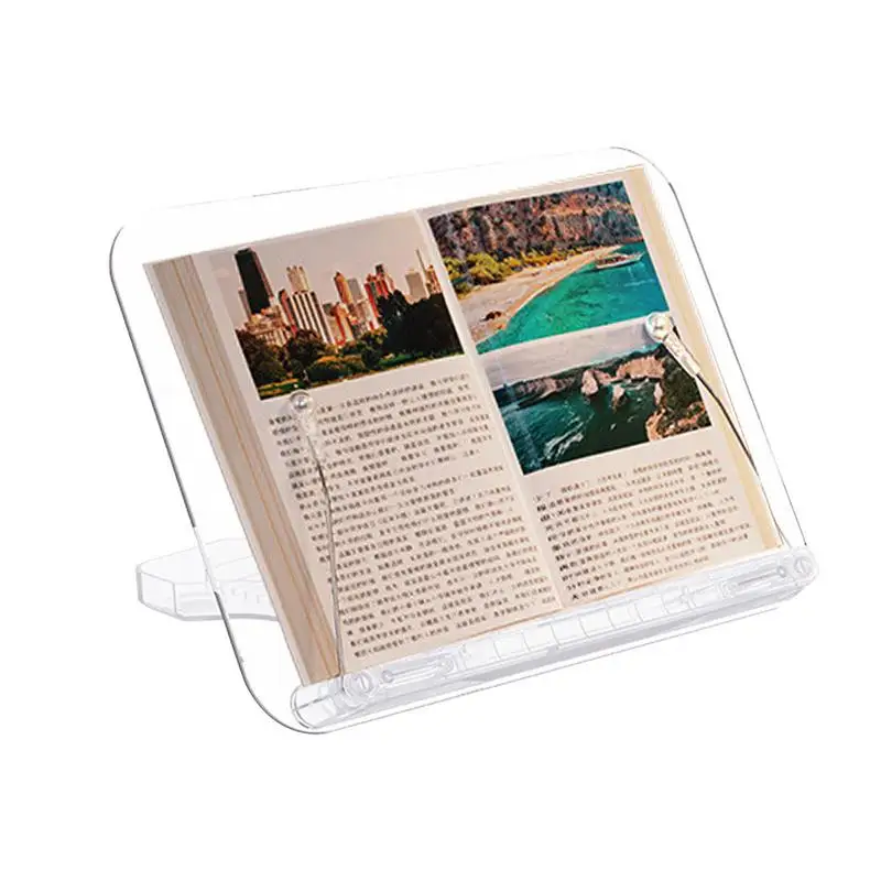 

Book Stand For Reading Acrylic Book Reading Stand Holder Adjustable Support Supplies For Ereader Tablet Book And Laptop