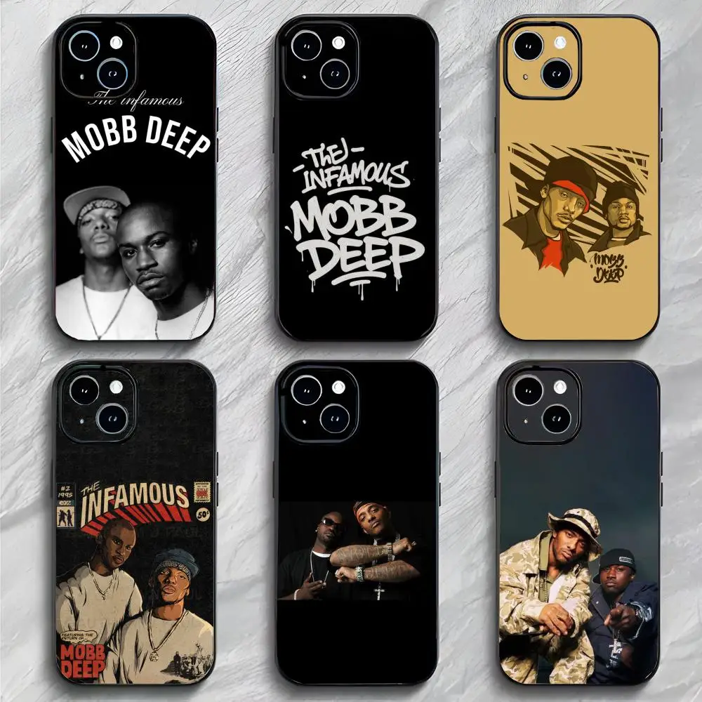 

M-Mobb deep group hardcore Phone Case Black Matte Thin Phone Case For iPhone17 16 15 14 13 ProMax