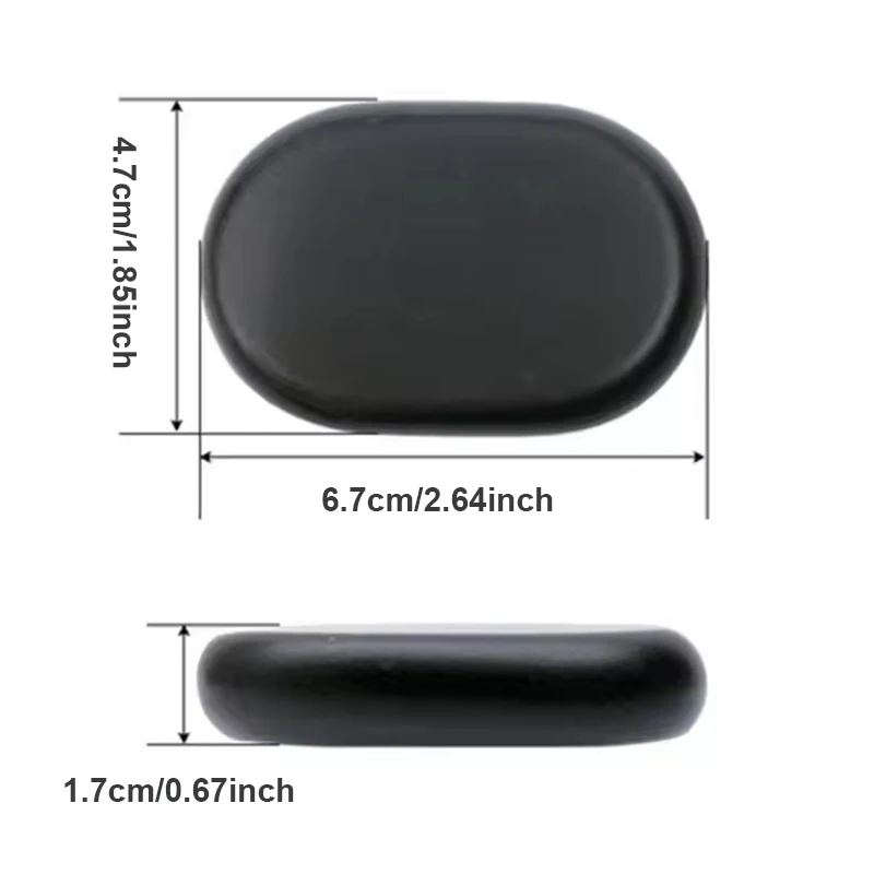 12 Pcs 4x6cm Spa hot Stone Beauty Stones Massage Lava Natural Stone Hot Relieve Stress RELAX jade massage set toe massage