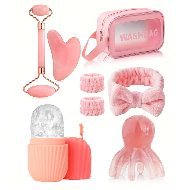 conjunto-de-ferramentas-de-massagem-gua-sha-de-beleza-facial-de-8-pecas-placa-gua-sha-rolo-faixa-de-cabeca-de-lavagem-facial-pulseira-pente-de-massagem-de-cabeca-etc