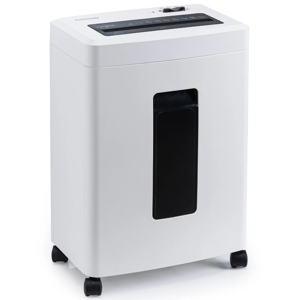 

16L Compact Paper Shredder 12 Sheets A4 Cross Cut Staples Credit Cards P-4 Level Used For Home Office To Destroy Personal Bills