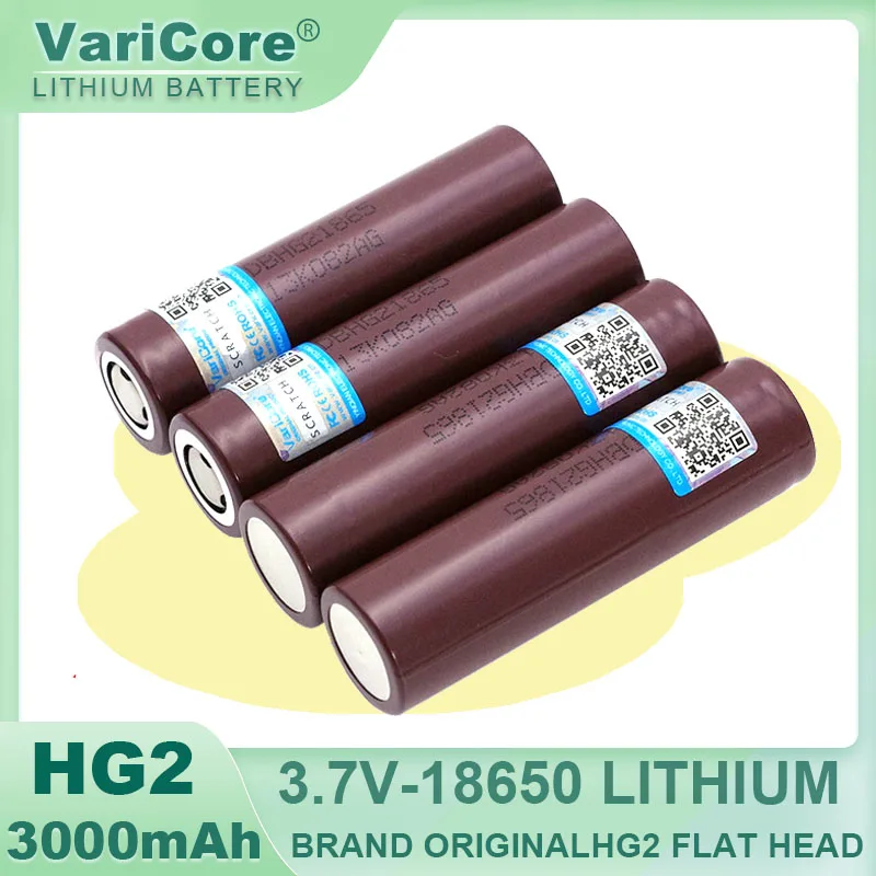 VariCore 100% New Original HG2 18650 3000mAh battery hg2 3.6V discharge 20A, dedicated electrical tools batteries