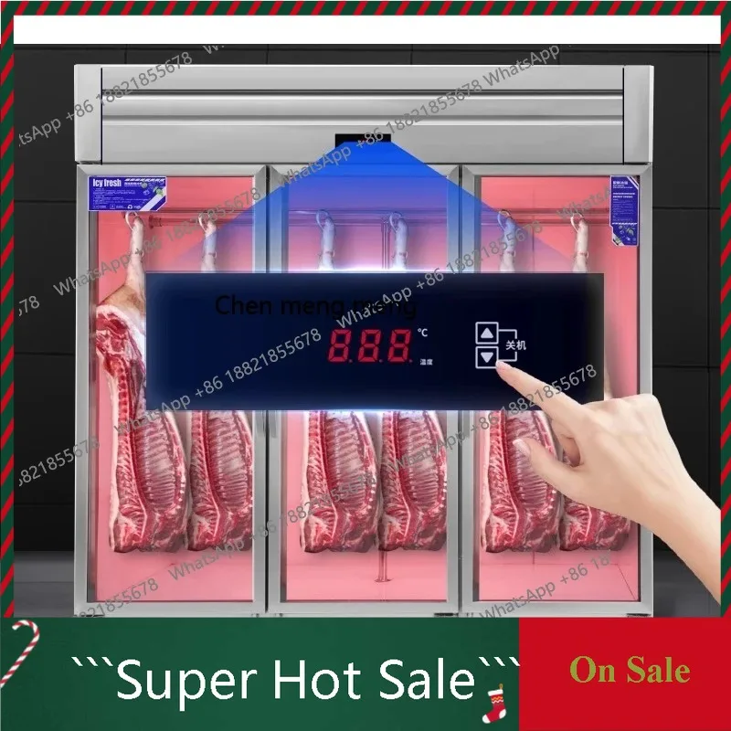 A55 Vertical beef and mutton refrigerated display cabinet cooked cabinet single and double door fresh meat cabinet