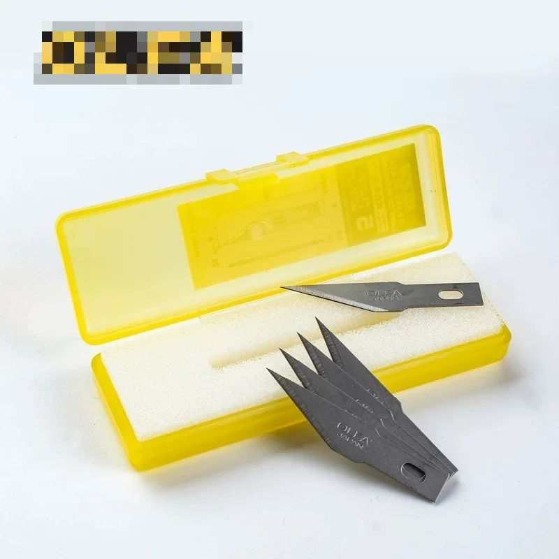 Suitable for Japan OLFA KB4-S/5 Narrow Precision Blades, Fit AK-4 Model Craft Knife, Angled Engraving Blades