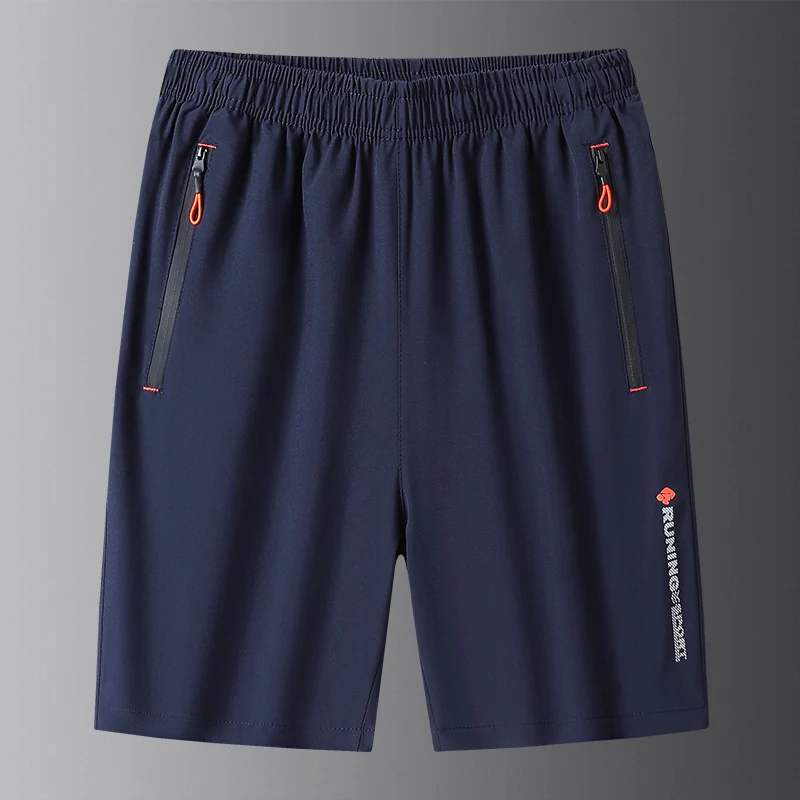 2023 Nieuwe Mannen Casual Shorts Nieuwe Heren Mode Casual Ice Zijden Shorts Effen Kleur Fitness Ademende Quick-drogen Shorts