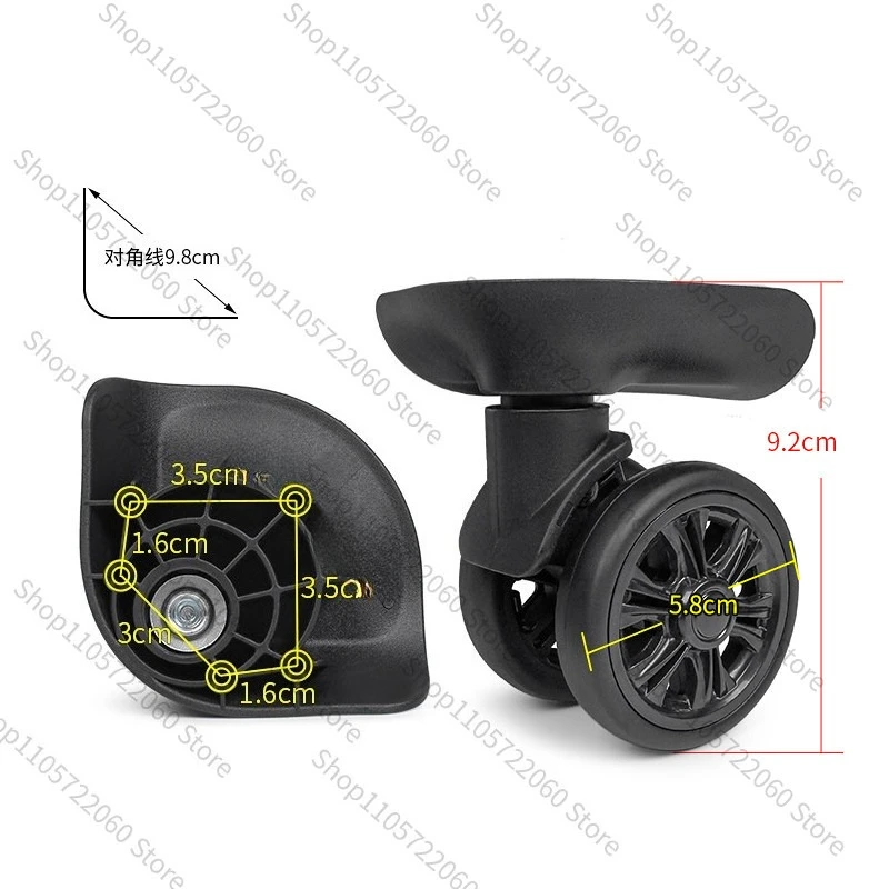 For Travel Suitcase Replacement Wheel W253# for XPW-165 Luggage Silent Wear-resistant Repair Parts