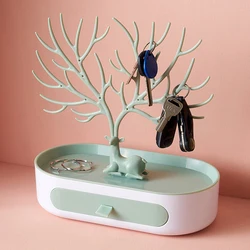 Jewelry Rack Antlers Earrings Necklaces Rings Display Bracelet Deer Jewelry Organizer Cases Stand Tray Tree Gifts For Women
