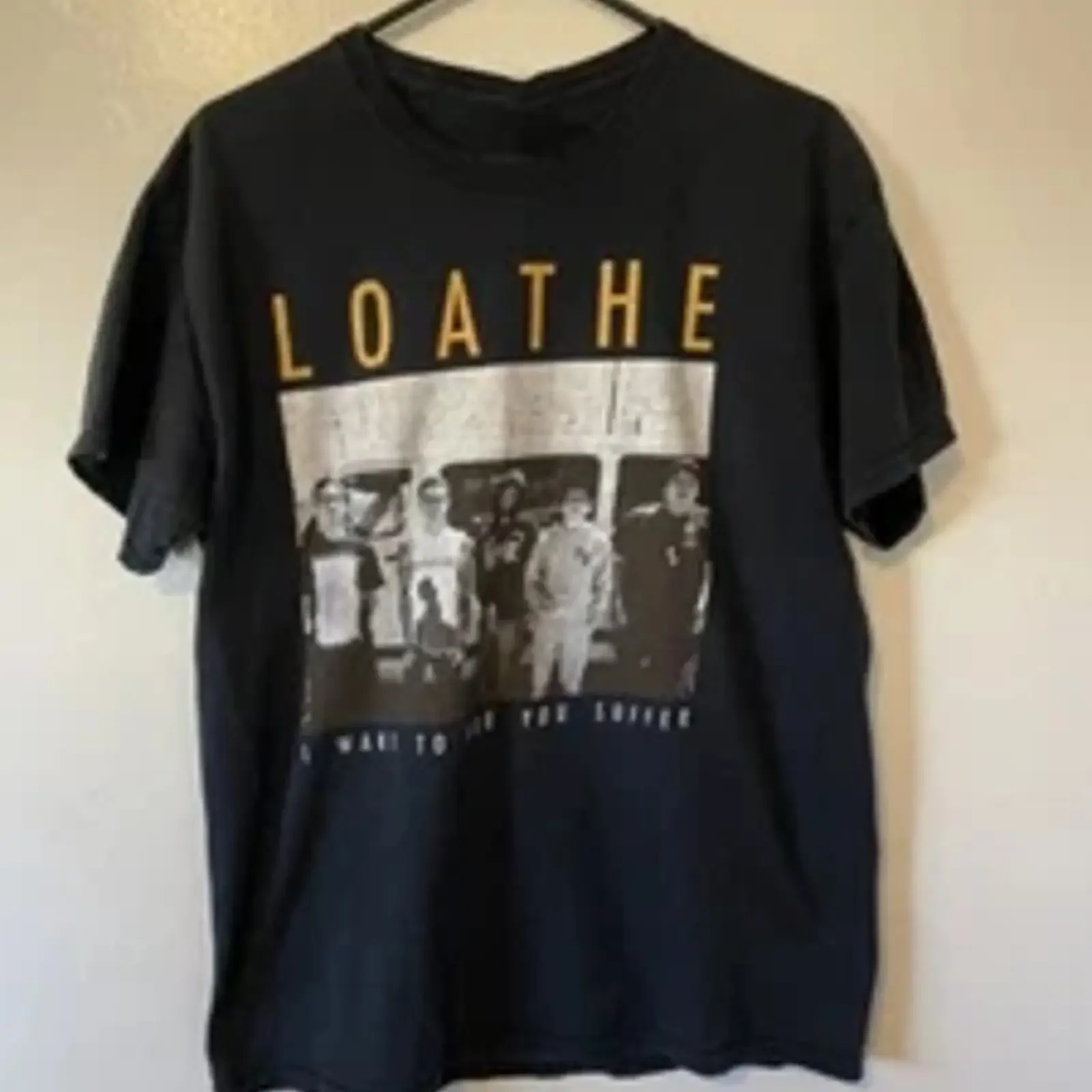 Loathe band I Want To See You Suffer t shirt adult cotton UU1041 vintage Washed Comfortable Breathable Versatile Stylish