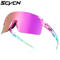 SCVCN NEW Fashion Cycling Sunglasses for Men Women MTB Fishing Golf Driving Luxury Bike Glasses Shades 2024 Photochromic UV400