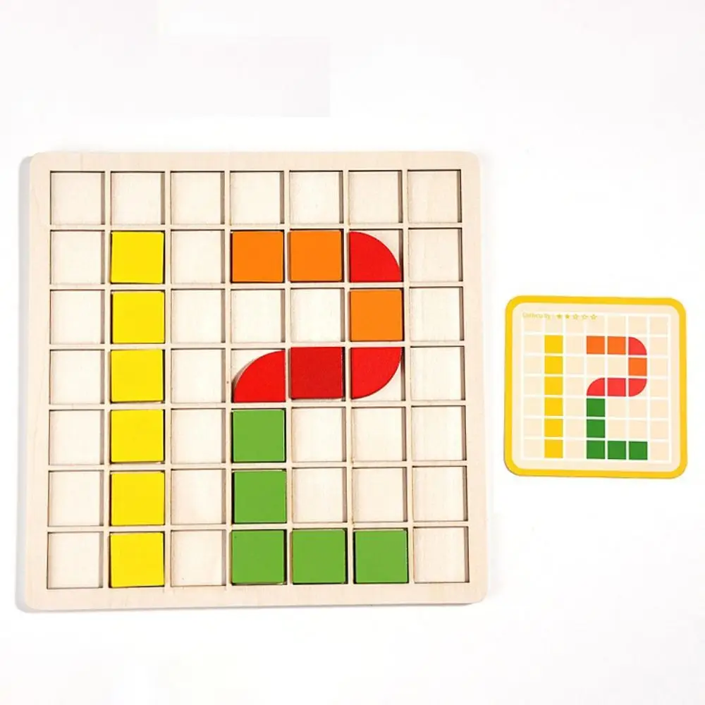 Puzzle, Holzpuzzle, Spielzeug, buntes sensorisches Spiel, frühes Lernspielzeug, 3D-Puzzlebrett ab 3 Jahren