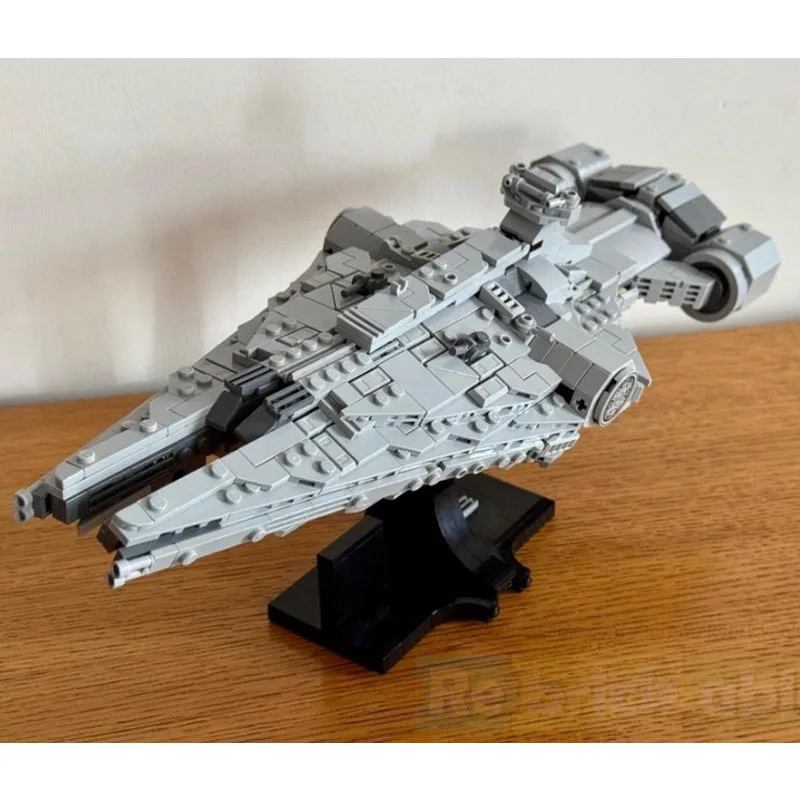 

Customize 696 Parts MOC SpaceShip Arquitens-class Imperial Light Cruiser Midi Scale War Battle Model DIY Education Gifts
