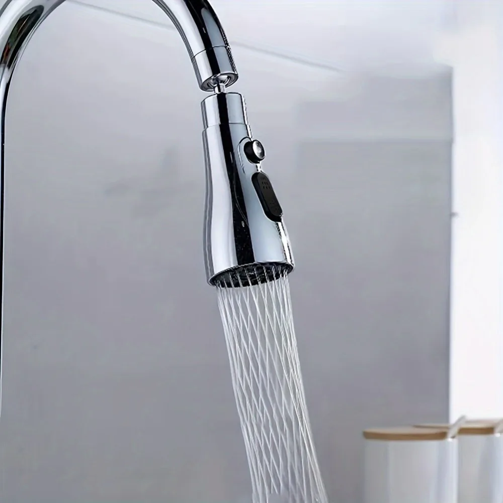 Accesorio de rociador de grifo de moda de 1 pieza - 360 °   Aireador giratorio, cabezal de grifo ajustable, boquilla de ahorro de agua, ideal para cocinas