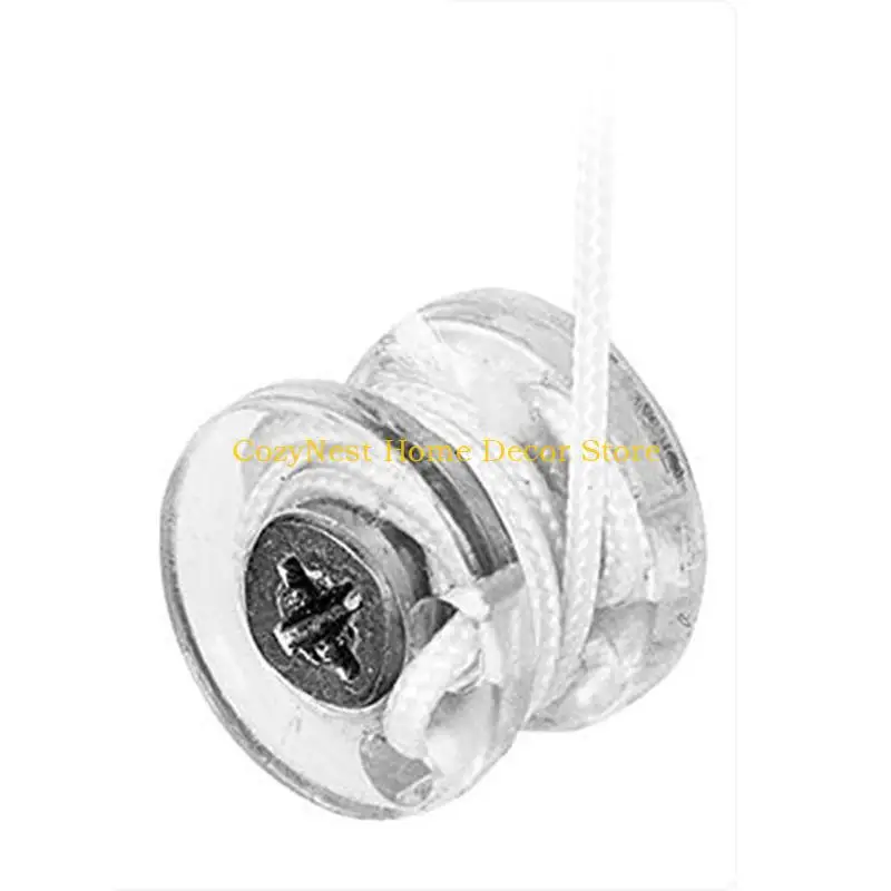 92MF 8 Pack Blind Cord Cleats Safety Rope Cleat Transparent Window Cord Winders for Home Office Window Blinds Curtains