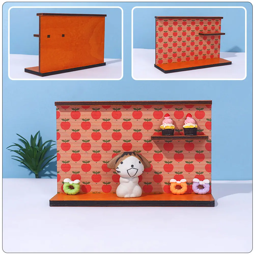 

Премиальная деревянная фоновая доска для миниатюрного домика, декор для кукольного домика, микро-ландшафт, настенный декор, аксессуары для миниатюрных домиков