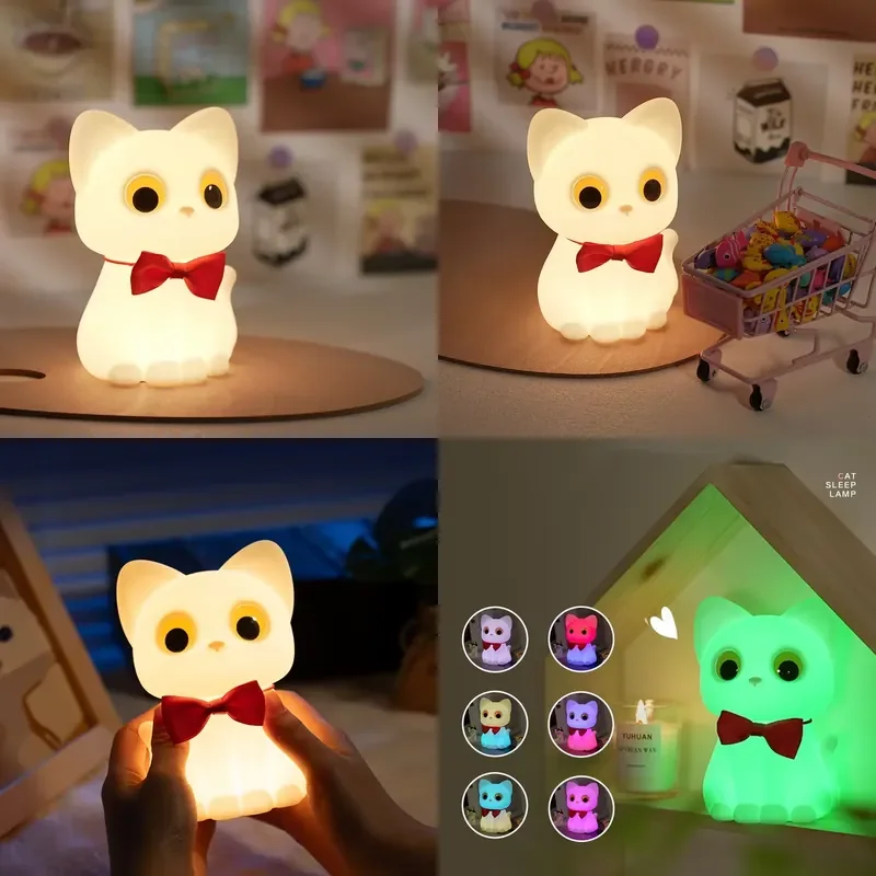 LED Night Light with Motion Sensor Creative Dreamy Decoration Lamp for Children Kids Room Sleep Aid Toy Gift