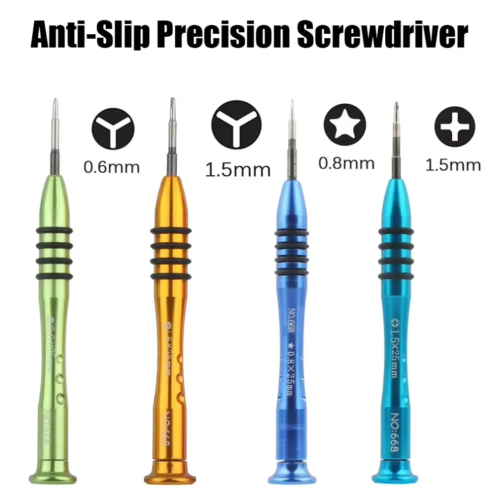 Screwdriver 1.5mm PH000 Phillips 0.8mm P2 Pentalobe 0.6mm Y000 Tri-point for iPhone 7 8 Plus X XS 11 12 13 Pro Repair Tools Kit