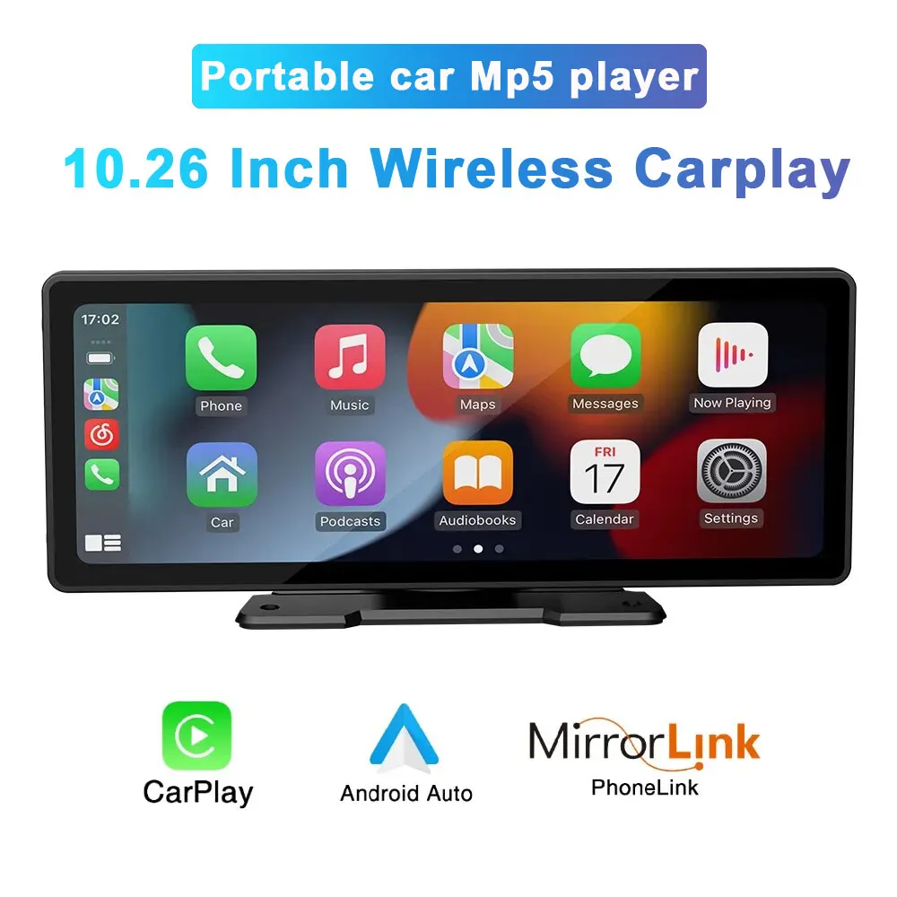 Universal 10.26” Screen Car Radio Multimedia WIFI Video Player Wireless Carplay Screen for Apple Or Android