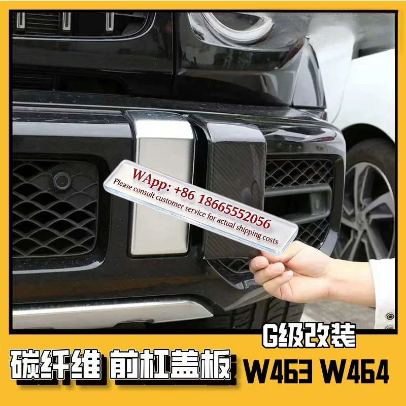 For Mer cedes-Be nz G-Class Front Bar Cover G63G500G350 Front Bar Trim Carbon Fib er Sequins Modified Rear Bar Cover