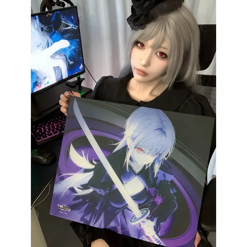 DYSPHORIA MAKI SAYO Glass Gaming Mouse Pad 490*420mm Professional