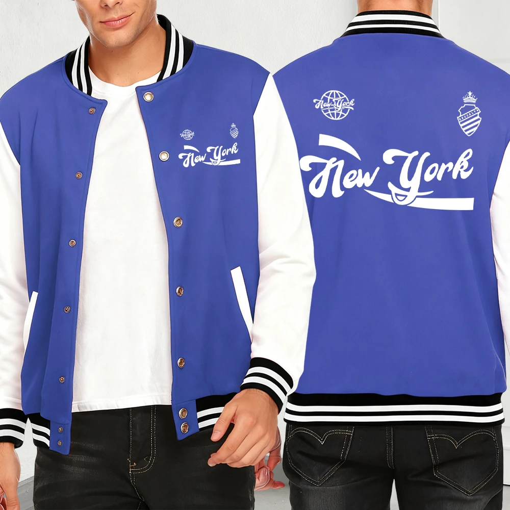 

Нью-Йорк Бруклин, привлекательный принт, мужские куртки, свободное пальто в стиле хип-хоп, осенняя модная повседневная уличная одежда, флисовая теплая куртка, топы