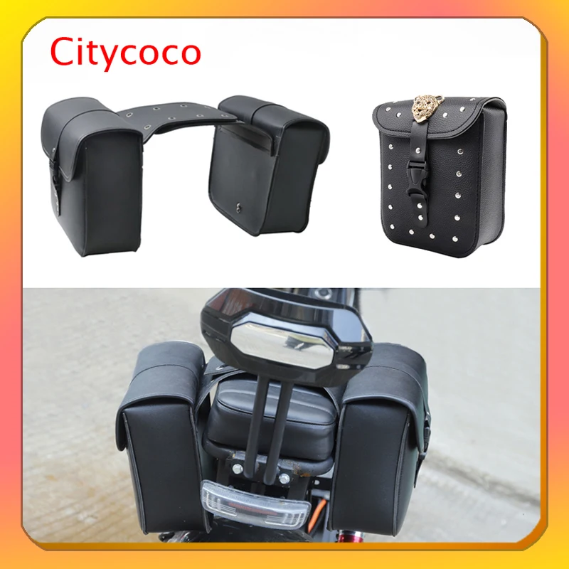 Storage Bag For Citycoco Electric Scooter Seat  Left and Right Tools Luggage Compartment Front and Rear Bags Travel Bags