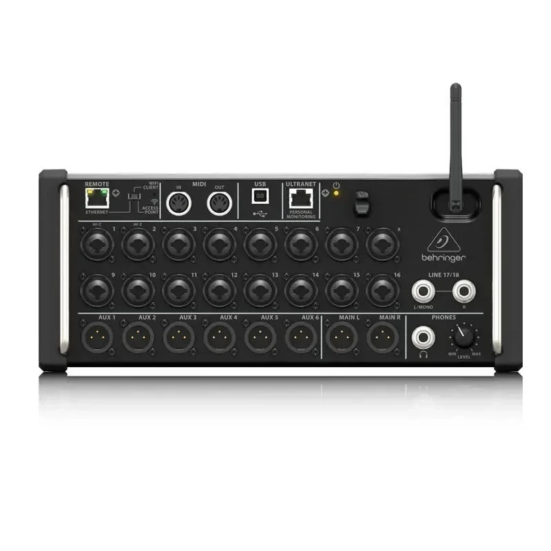 XR18 Tablet‑Controlled Digital Mixer, Rack‑Mount 18‑Channel Sound Console Equipped with 16 Midas Preamps