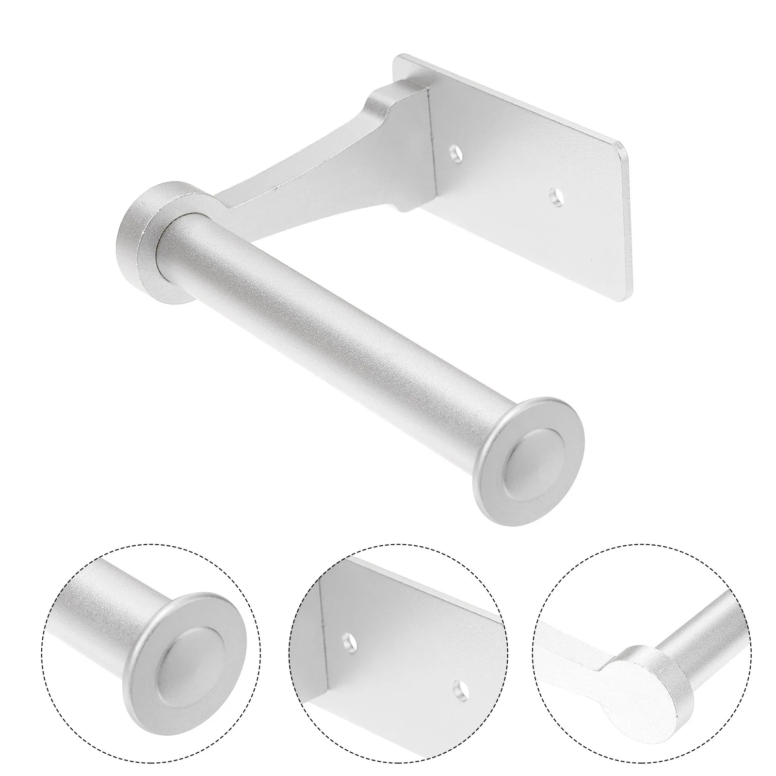

Aluminum Alloy Bathroom Toilet Paper Holder Wall Mounted Tissue Rack Adhesive Roll Paper Stand Rust Proof Toilet Roll Holder