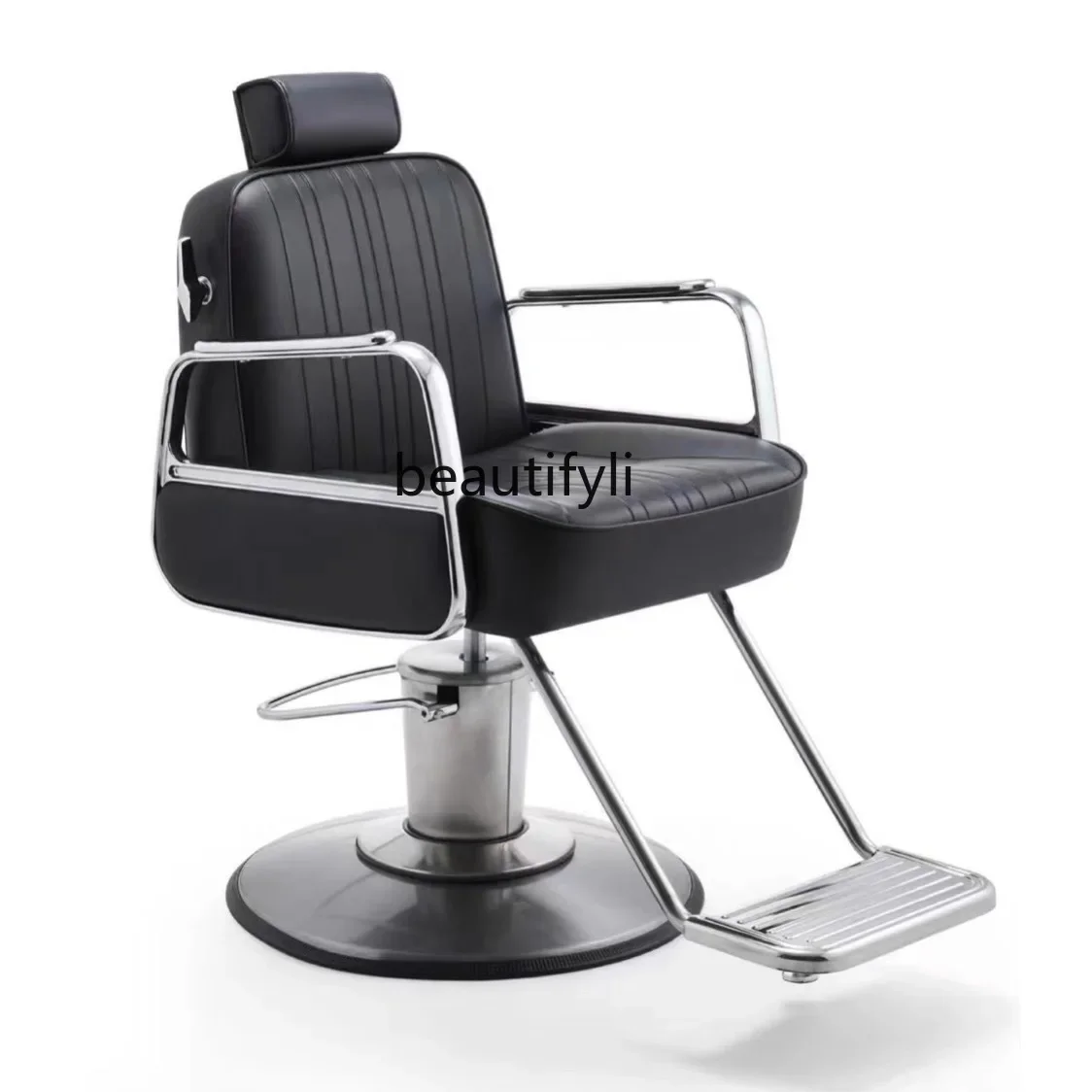 High-end barber shop men's oil head chair hair salon special stool hair salon lift down hair cut