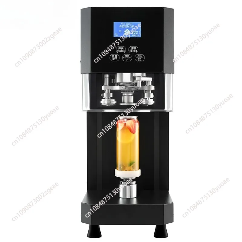 Can Sealing Machine, Milk Tea Semi-automa Commercial Plastic Can Beverage can Seamer For 55mm