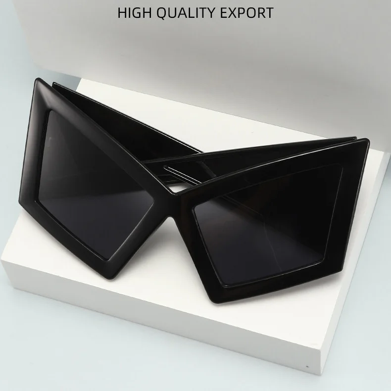 Oversized Geometric Sunglasses for Women Fashion Square Butterfly Frame Sun Glasses Party Festival Beach Travel Eyewear