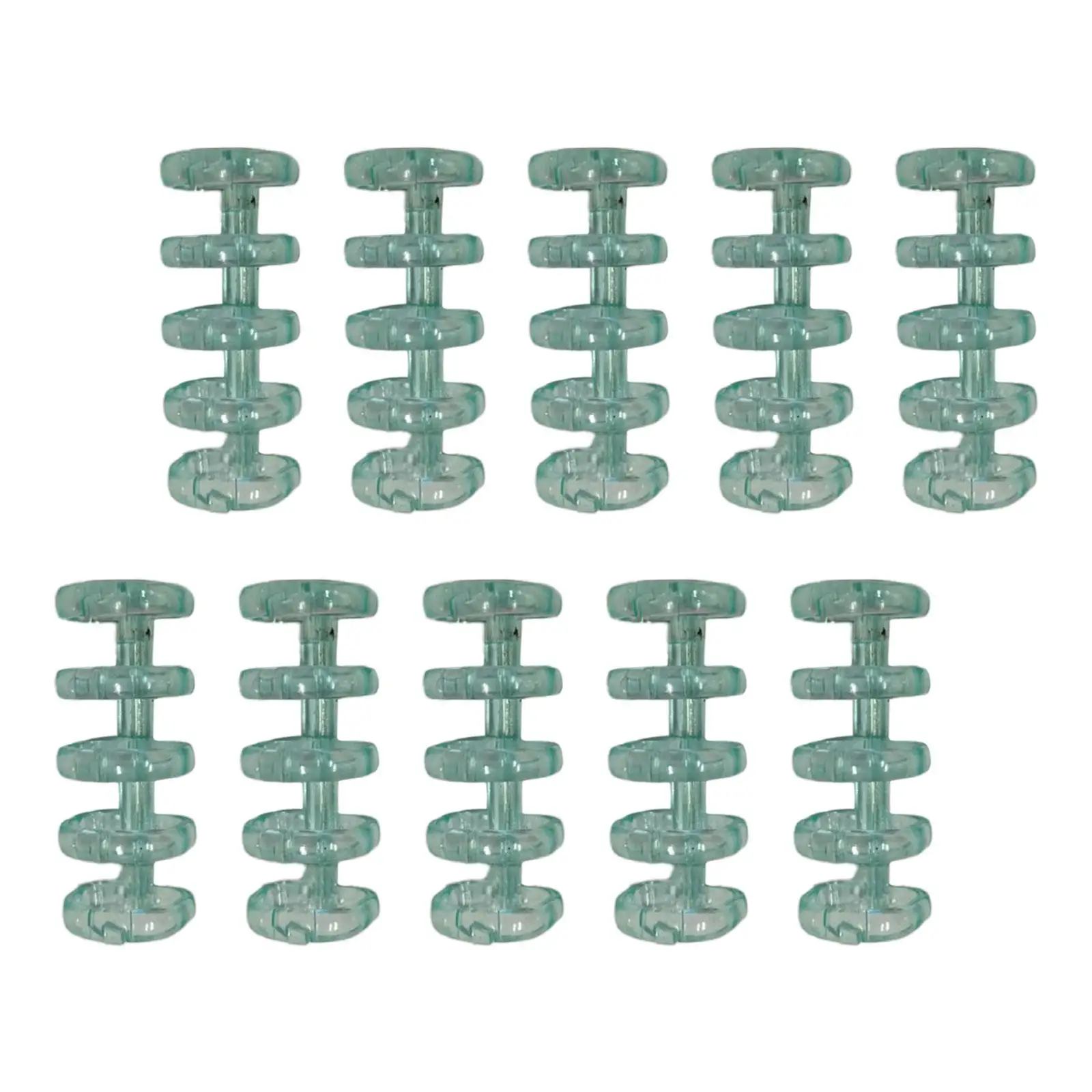 10Pcs 5 Rings Loose Leaf Binder Rings Snap Split Hinged for Diary Notebook