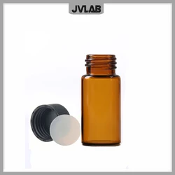 Brown Chromatography Vial 5 mL18*40 mm EPA Storage Bottle 18 mm Parse Bottle With Cover PTFE Septa Acid & alkali resistant 20Pcs