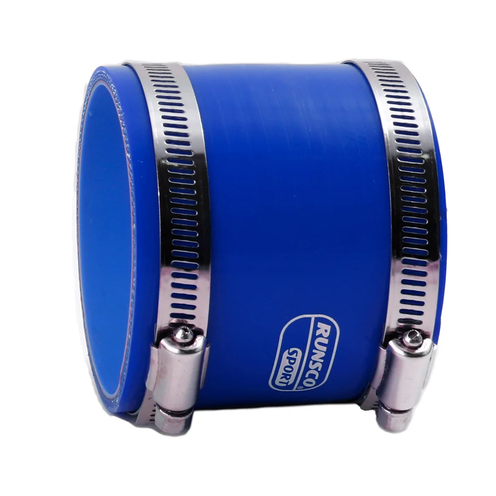 Silikonschlauch, gerader Anschluss, Auto-Ladeluftkühler, Turbo-Ansaugrohrkupplung, blau, Länge 76 mm, mehrere Größen