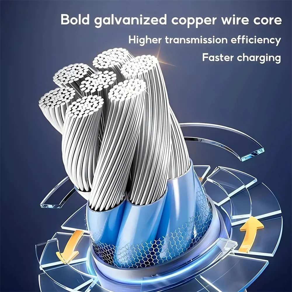 4-IN-1 240 واط USB نوع C إلى USB C كابل PD سلك شاحن سريع آيفون 16 برو ماكس 17 باد شاومي سامسونج اللوحي USB C سلك البيانات #4