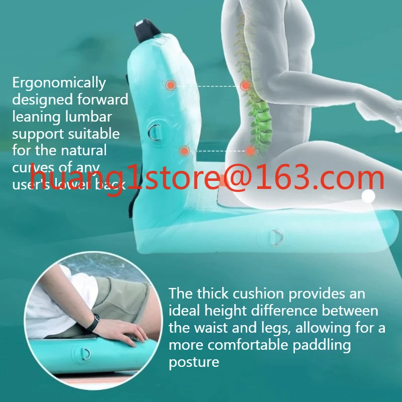 New paddle board inflatable seat cushion adjustable easy storage paddle backrest surfboard rafting rowing seat