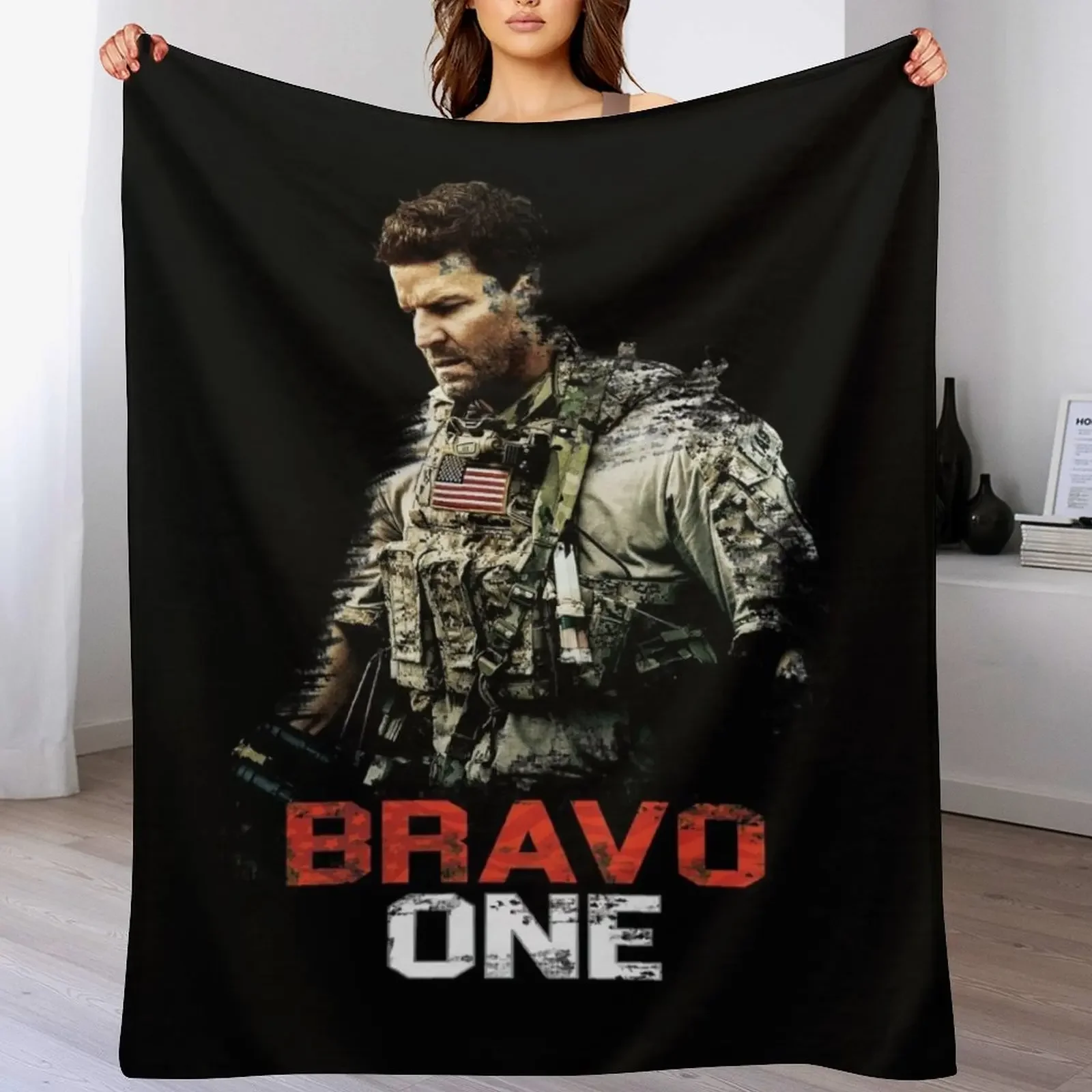

Bravo One Throw Blanket Cute Stuffeds Soft Plaid Loose Blankets