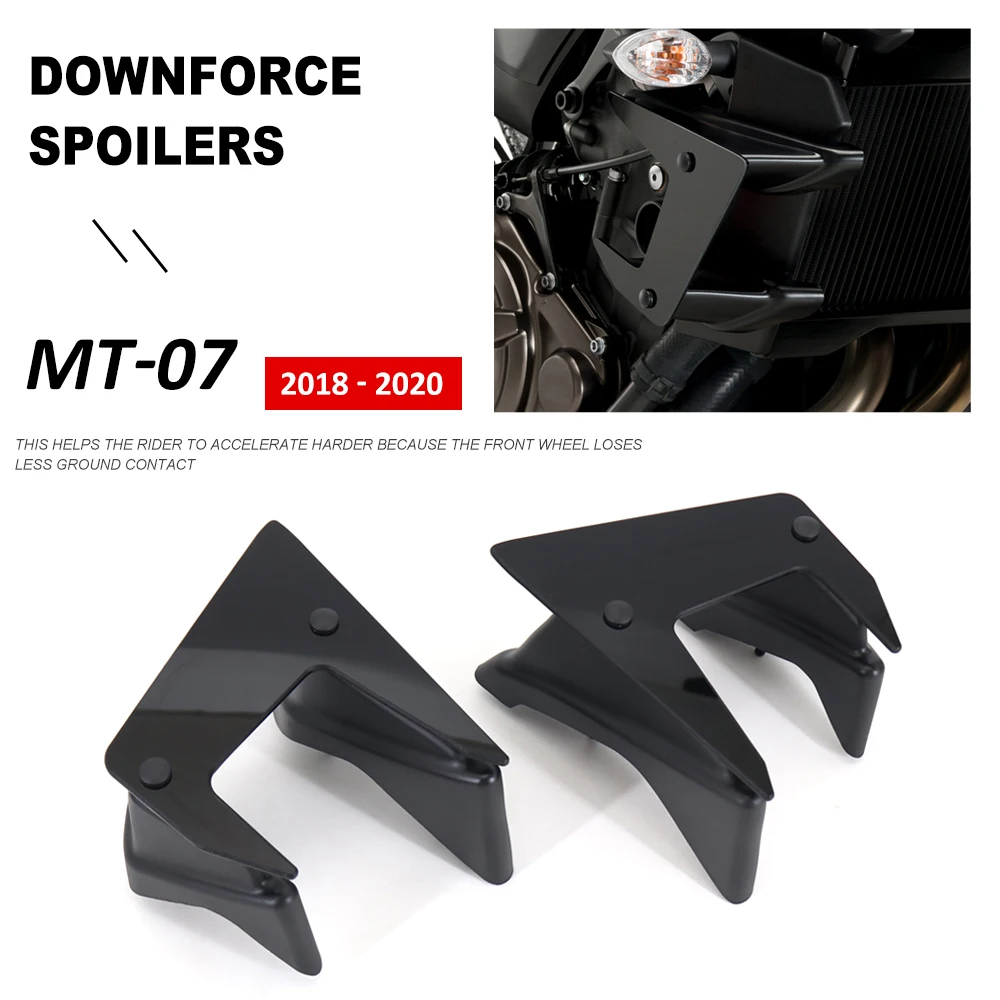 

Новые аксессуары для Yamaha MT-07 MT07 MT 07 2018 2019 2020, боковые прижимные спойлеры, фиксированные обтекатели крыльев, дефлекторы крыльев