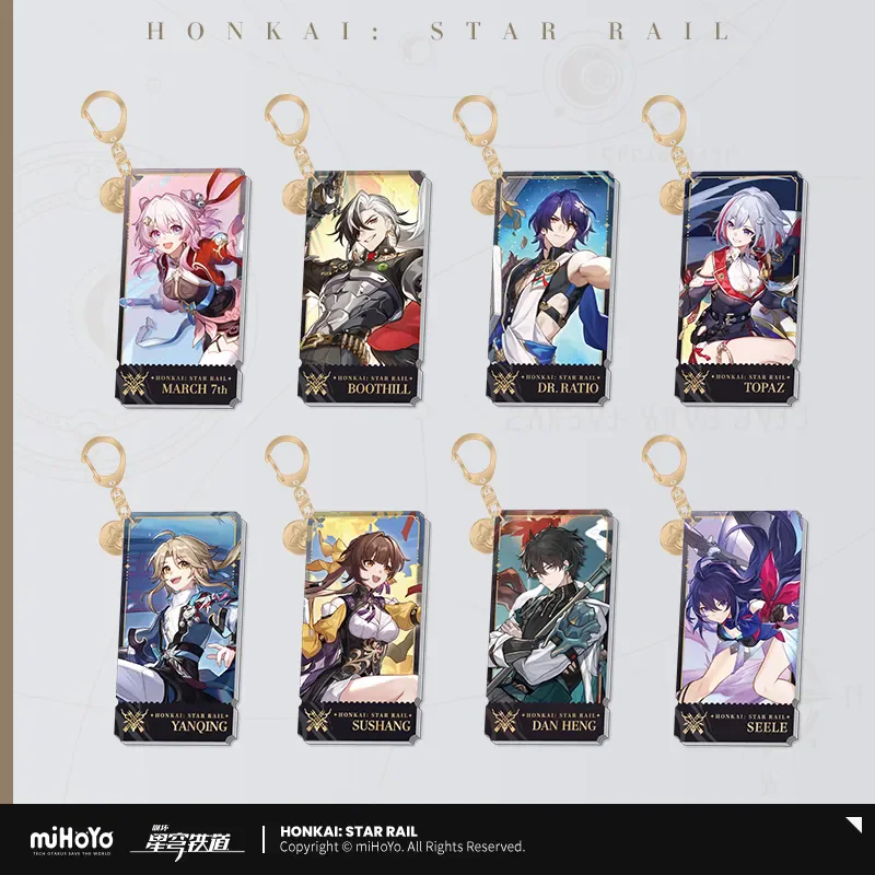 

Honkai: Star Rail official anime and game peripheral series of acrylic pendants - hunting fate DIY pendant holiday gift